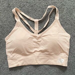 New Balance Women's Light Pink Sports Bra